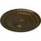 Ekena Millwork Foster Ceiling Medallion (Fits Canopies up to 5 5/8"), Hand-Painted Brass, 19 1/8"OD x 1"P CM19FOBRS - alternate 3